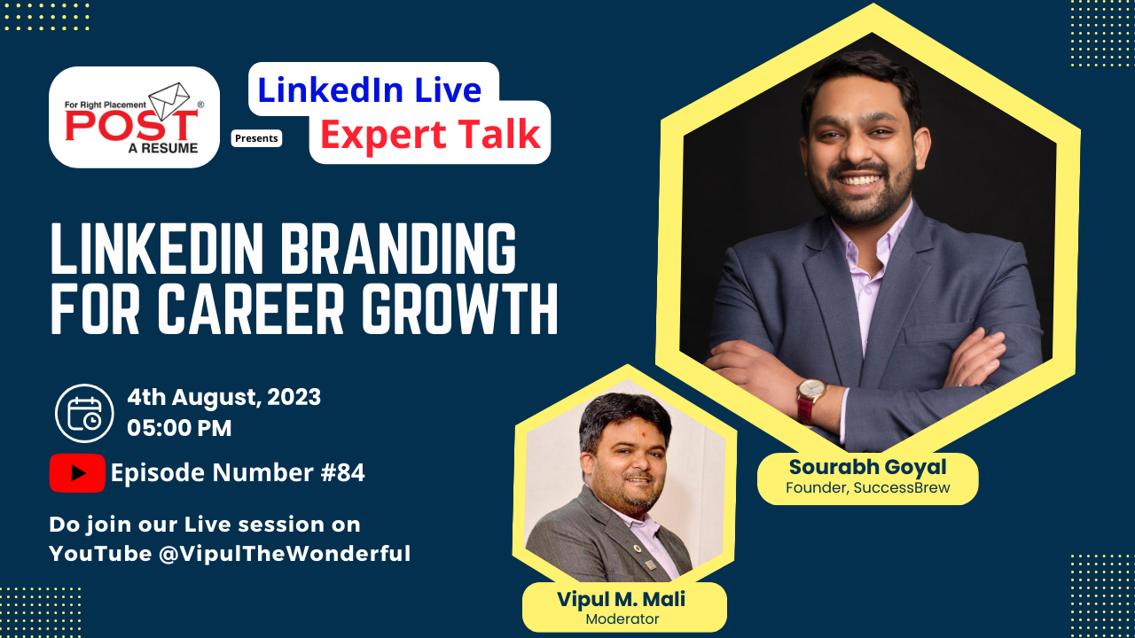  Expert Talk on LinkedIn Branding for Career Growth with Sourabh Goyal 