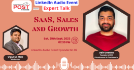Udit Goenka Audio Event, Join the Expert Talk Audio Event with Udit Goenka on SaaS, Sales, and Growth!
