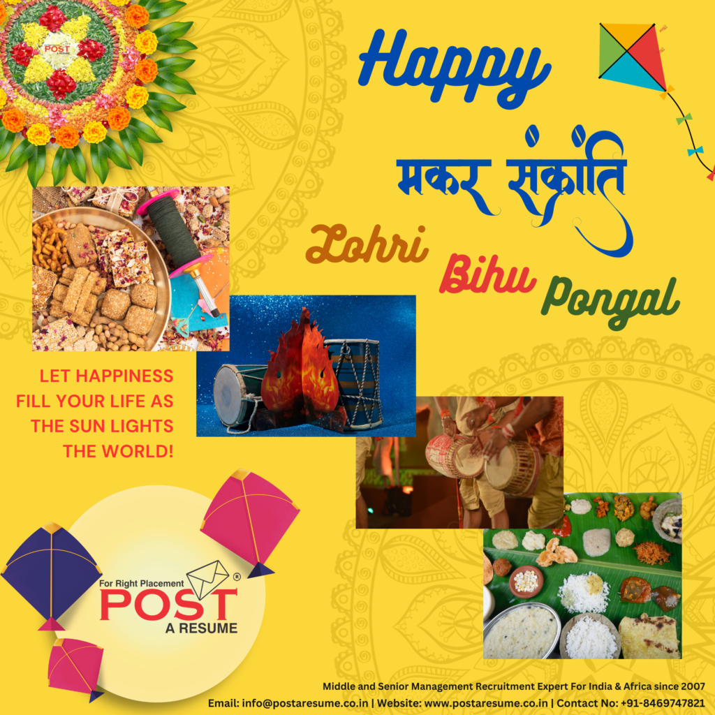 Happy Makar Sankranti, Pongal, Bihu and Lohri. Enjoy Kite Flying