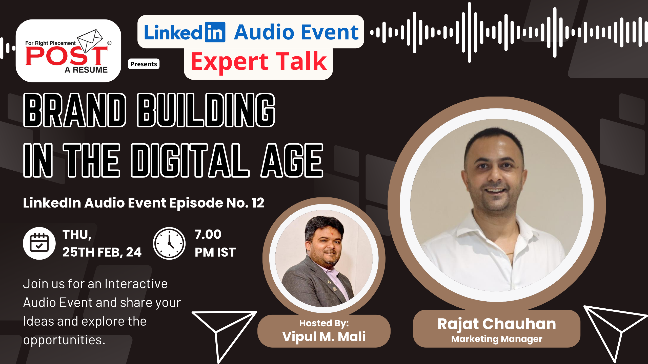 Expert Talk Audio Event Ep. 12 with Rajat Chauhan on Brand Building in the Digital Age