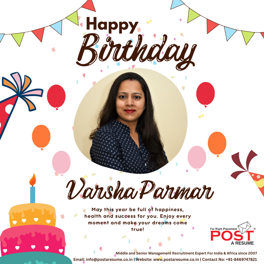 Happy Birthday to Varsha Parmar