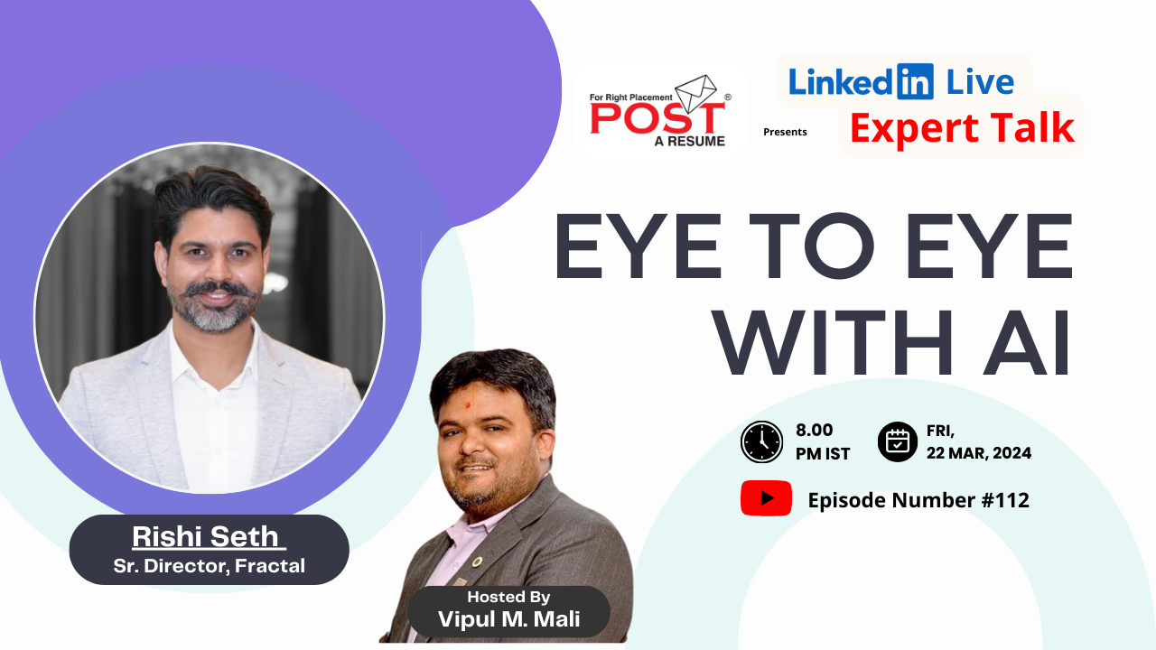 Expert Talk Ep. 112 with Rishi Seth on Eye to eye with AI
