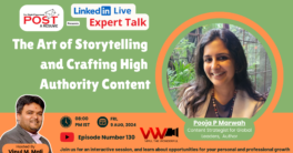 Expert Talk Ep. 130 with Pooja Marwah on Art of Storytelling and Crafting High Authority Content.