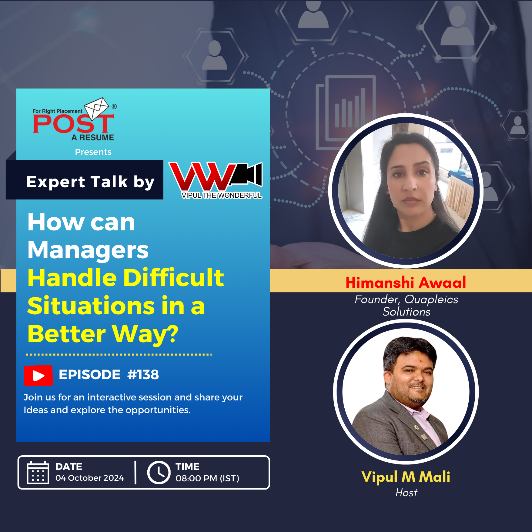 Expert Talk Ep. 138 with Himanshi Awaal on How can managers handle difficult situations in a better