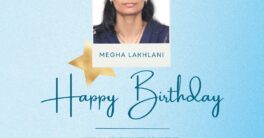 Wishing a fantastic birthday to Megha Lakhlani!