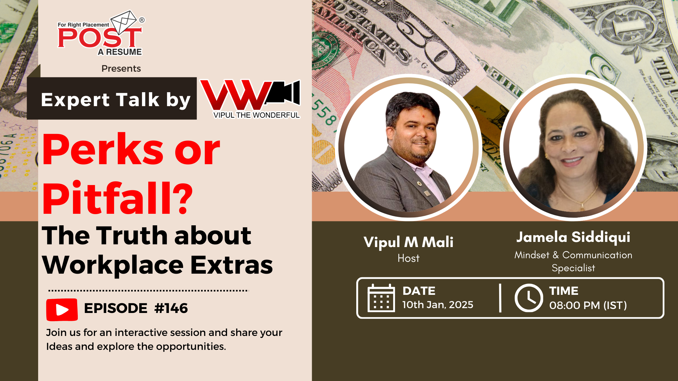 Expert Talk Ep. 146 with Jamela Siddiqui on Perks or Pitfall? The Truth about Workplace Extras